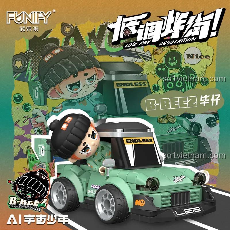 FUNIFY W9024 AI 宇宙少年 Bộ lắp ghép xe B-BEEZ 毕仔