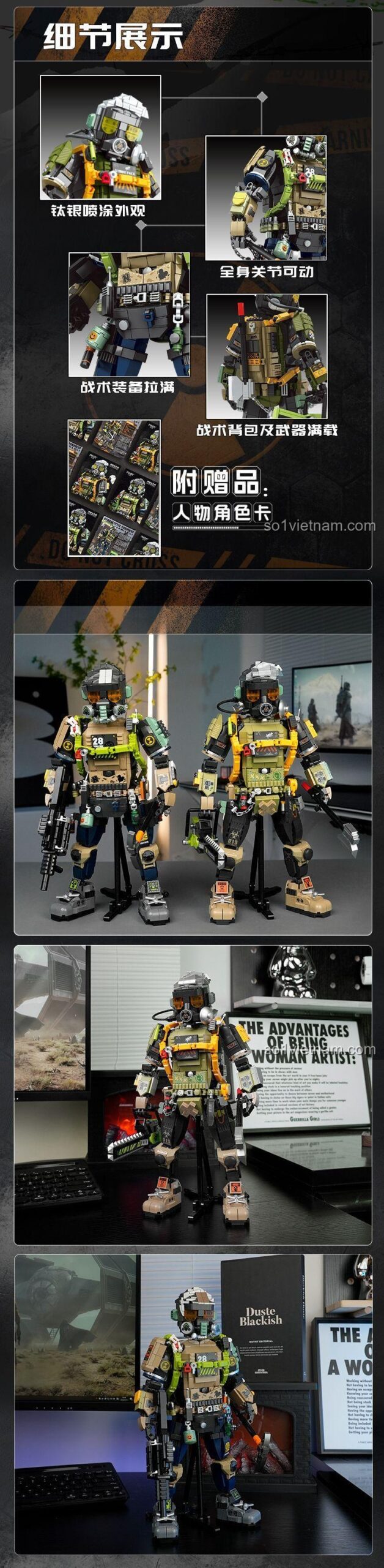 Mô hình FUNIFY W9101 Apocalyptic Survivor: Nate cầm vũ khí