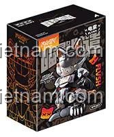 Hộp sản phẩm Mèo Điện Tốc Độ Flvsh FUNIFY W9201-A, đồ chơi lắp ghép robot mèo, kích thước 15x18.5x8.5 cm