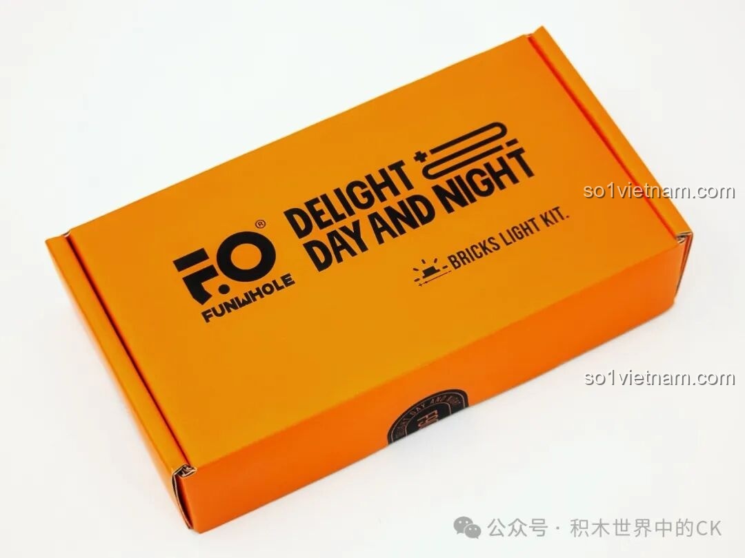 Hộp đựng bộ đèn LED riêng biệt của bộ lắp ghép FunWhole F9026 Văn phòng Cảnh sát trưởng Miền Tây.