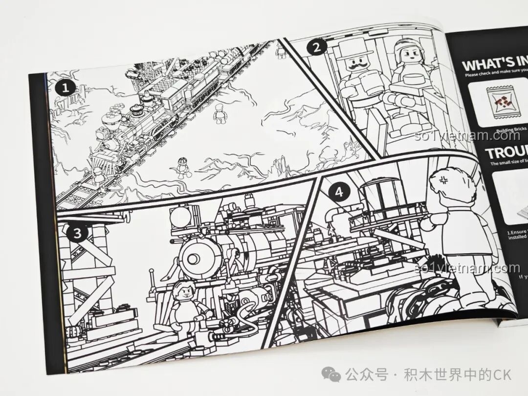 Các túi mảnh ghép được phân loại rõ ràng trong bộ Funwhole F9036.