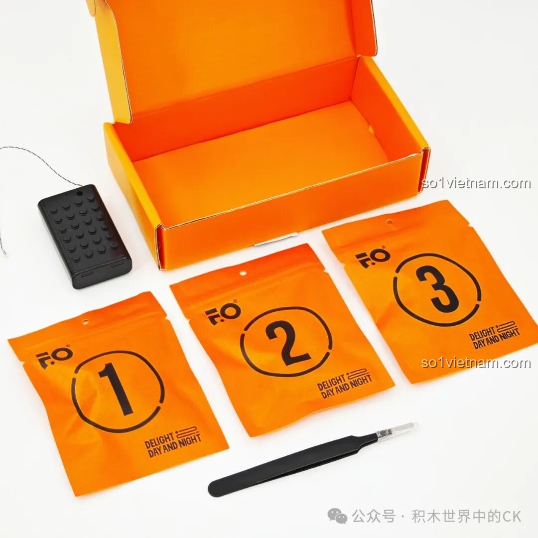 Các túi mảnh ghép được phân loại rõ ràng trong bộ Funwhole F9036.