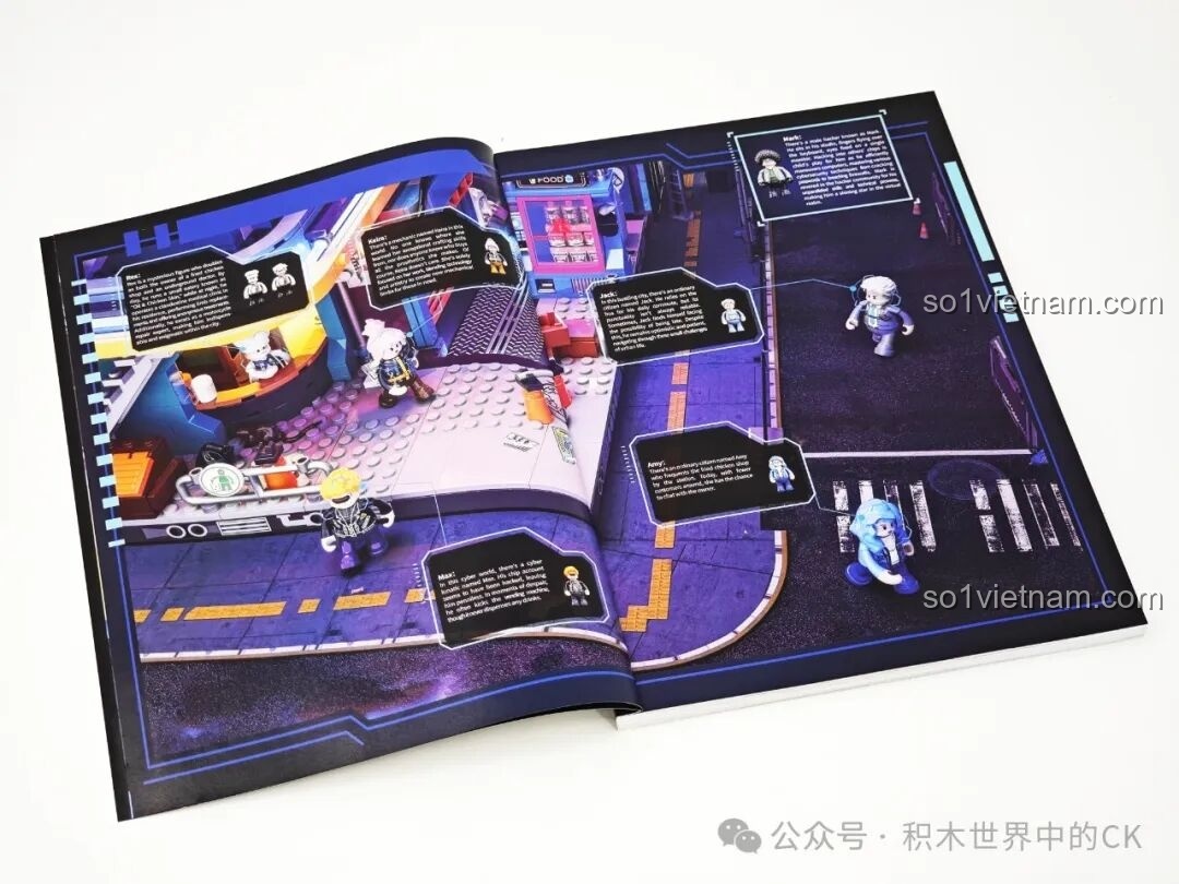 Trang giới thiệu các nhân vật và câu chuyện trong thế giới của FunWhole F9042.