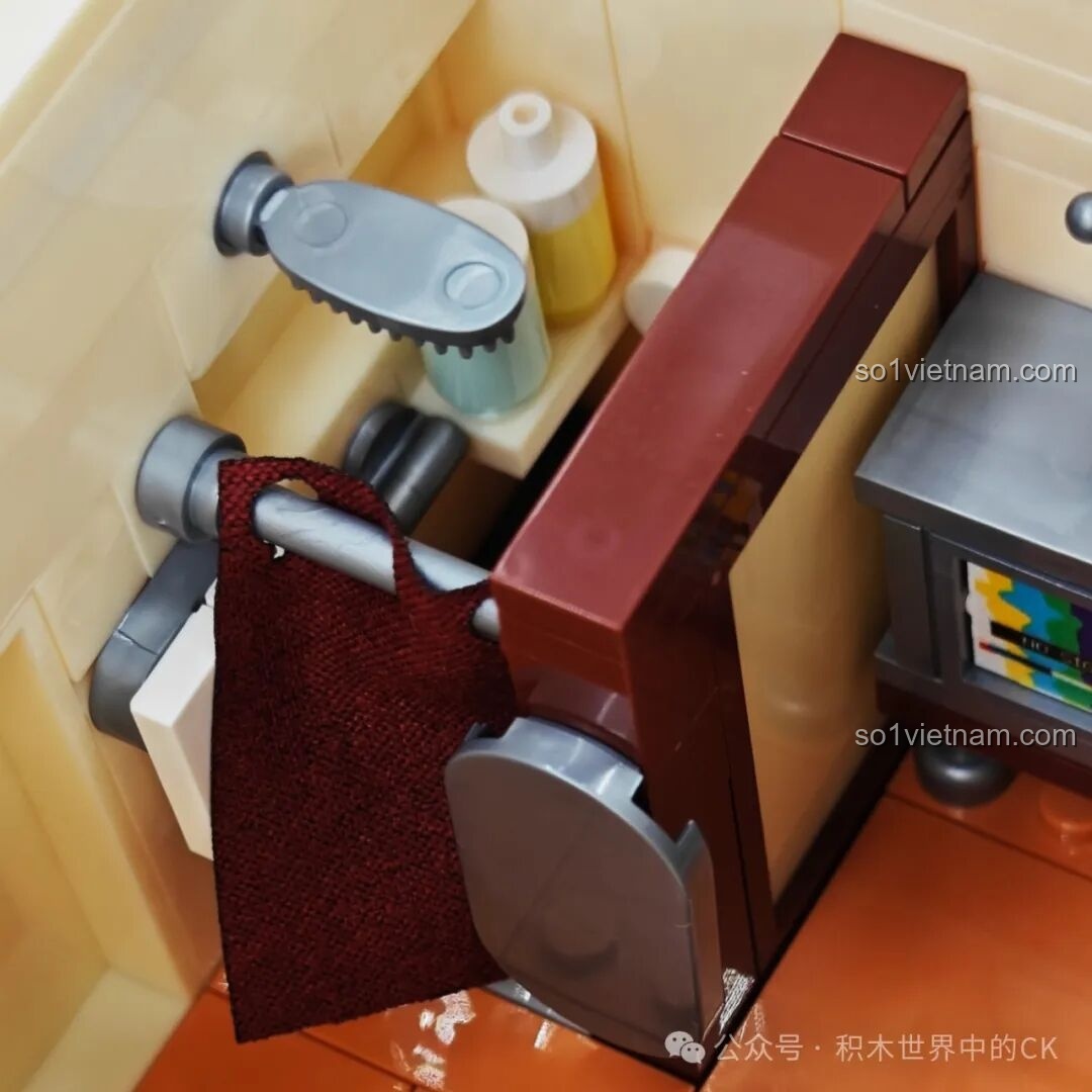 Mô hình Funwhole F9054 Nhà nghỉ ven đường khi bật đèn