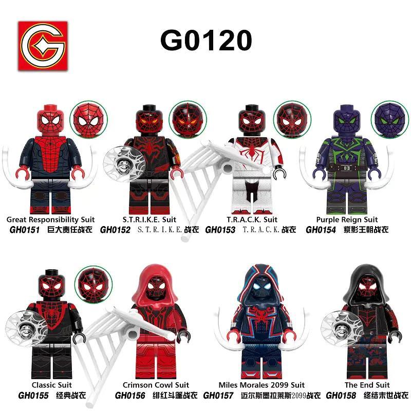 Minifigure Spider-Man Trang Phục The End Suit G Brand GH0158, đồ chơi mô hình Người Nhện Trang Phục Tận Thế chất lượng cao, phù hợp bé trai 6 tuổi, giá tốt.