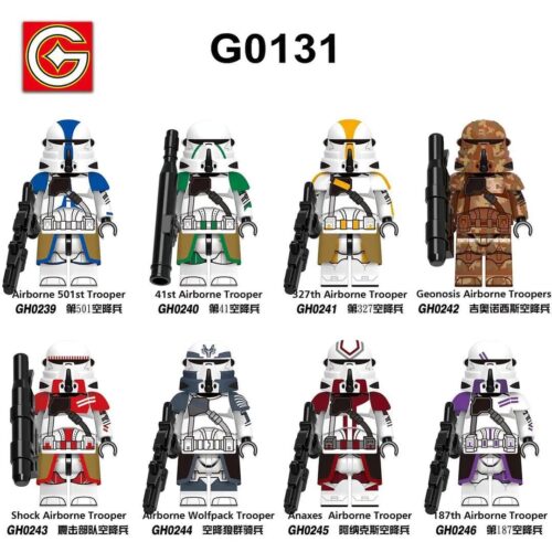 Bộ đồ chơi Lính Dù Xung Kích Star Wars G Brand GH0243 chất lượng cao, minifigure cho bé trai 6 tuổi, giá tốt