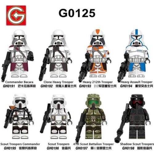 Minifigure Lính Clone 212th Heavy Trooper Star Wars G-Brick GH0193, bộ đồ chơi lắp ghép chất lượng cao cho bé trai 6 tuổi, giá tốt, chi tiết sắc nét