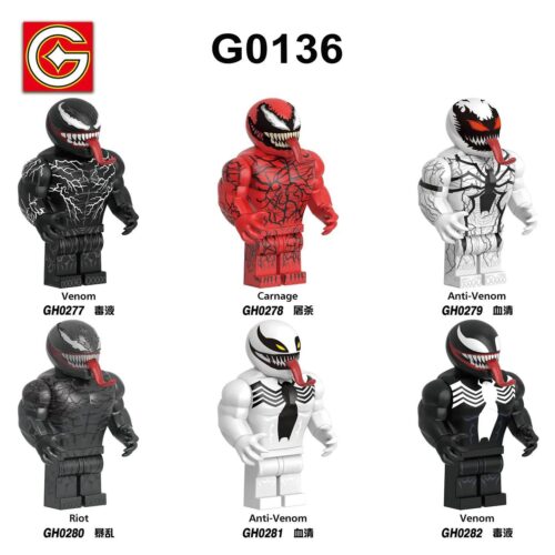 Bộ đồ chơi G GH0281 Anti-Venom minifigure chất lượng cao cho bé trai 6 tuổi, giá rẻ, tương thích LEGO®