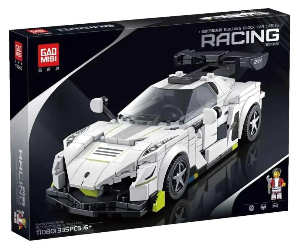 GAO MISI T1080 Siêu Xe Đua Tốc Độ Cao 335 Mảnh Ghép, Xe Thể Thao Lắp Ráp Cho Bé 16 Tuổi, Giá Tốt