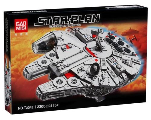 Hộp sản phẩm bộ lắp ghép Millennium Falcon T2042 của GAO MISI
