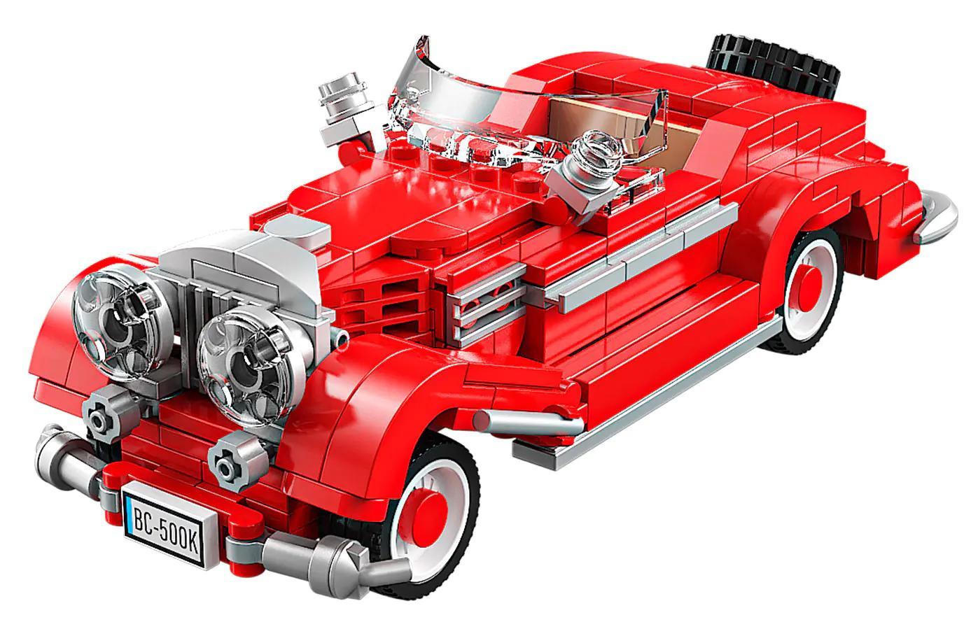 Bộ lắp ghép xe Mui Trần Cổ Điển Mercedes-Benz 500K GAOMISI T1099, đồ chơi mô hình 334 chi tiết cho bé trai 6 tuổi, giá rẻ.