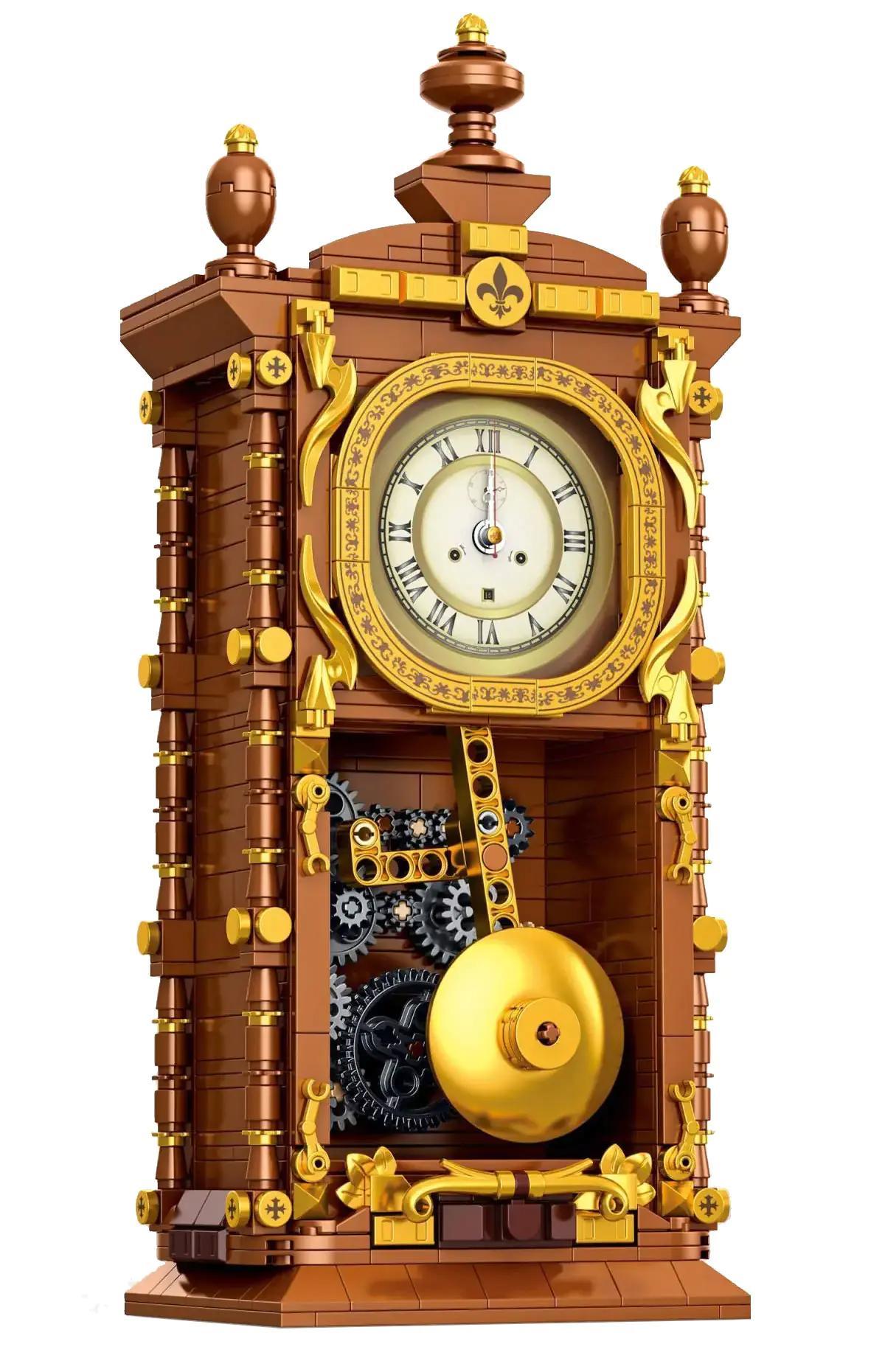 Ảnh chi tiết bộ lắp ghép Đồng hồ quả lắc cổ điển Gaomisi T2109, đồ chơi mô hình tinh xảo cho bé 6 tuổi, giá rẻ.