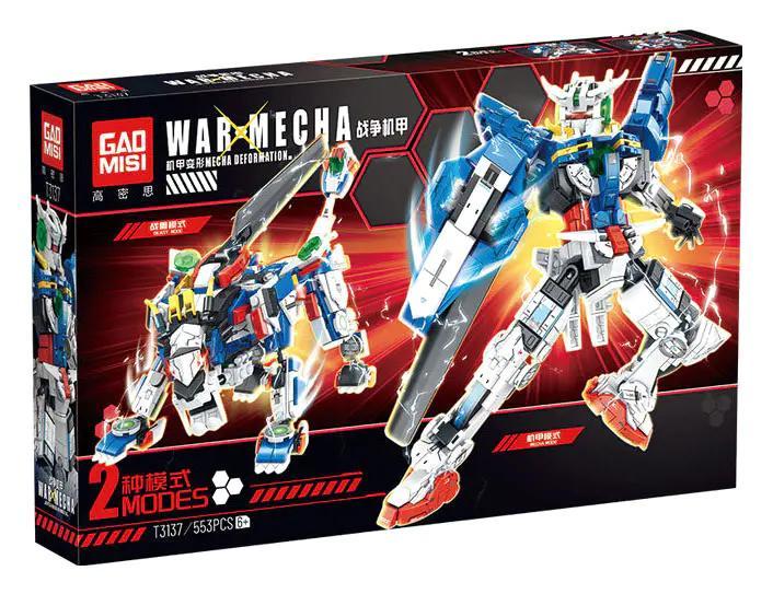 Bộ lắp ghép Robot Chiến Đấu Biến Hình GAOMISI T3137, đồ chơi mô hình cho bé trai 6 tuổi, giá tốt, biến hình 2 chế độ.