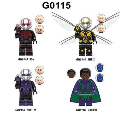 Bộ đồ chơi GBL GH0114 Bộ 4 Minifigure Người Kiến và Chiến Binh Ong: Thế Giới Lượng Tử, đồ chơi mô hình siêu anh hùng Marvel cho bé trai bé gái 6 tuổi giá tốt.
