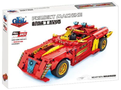 Hộp bộ lắp ráp Siêu Xe Steel Man GBL KY1074, đồ chơi cho bé trai 6 tuổi, giá rẻ.