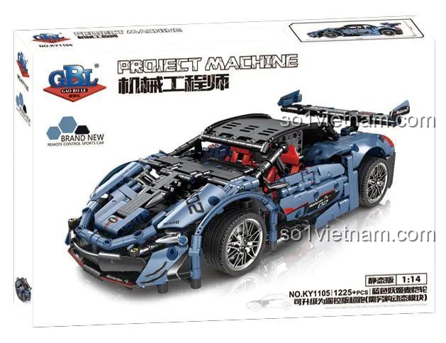 Hộp đựng bộ đồ chơi Siêu xe xanh McLaren GBL KY1105