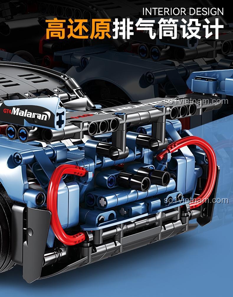 Thông tin sản phẩm bộ đồ chơi Siêu xe xanh McLaren GBL KY1105