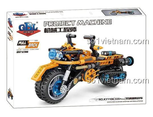 Mô tả hộp sản phẩm Xe máy chiến đấu hai tua-bin laser GBL KY1106