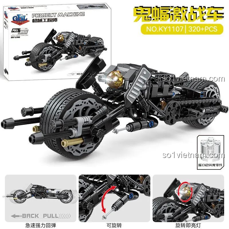 Bộ đồ chơi GBL KY1107 Xe Dơi Đua Tốc Độ Cao