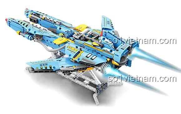 Mô hình phi thuyền không gian GBL KY1110 sau khi lắp ráp, đồ chơi STEM cho bé trai 6 tuổi