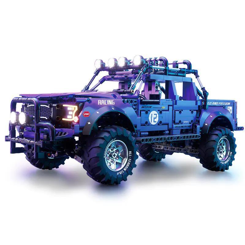 Bộ lắp ghép Xe Bán Tải Địa Hình Raptor Hoang Dã GBL KY1122, 1689 mảnh, có bánh xe phát sáng, phù hợp bé trai 6 tuổi, giá tốt.