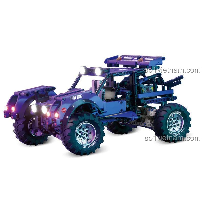 Đồ chơi mô hình GBL KY1122 Xe Bán Tải Off-road, lắp được 2 kiểu, mô hình xe địa hình thể thao Wilderness Wolf, cho bé trai 6 tuổi, chất lượng cao.