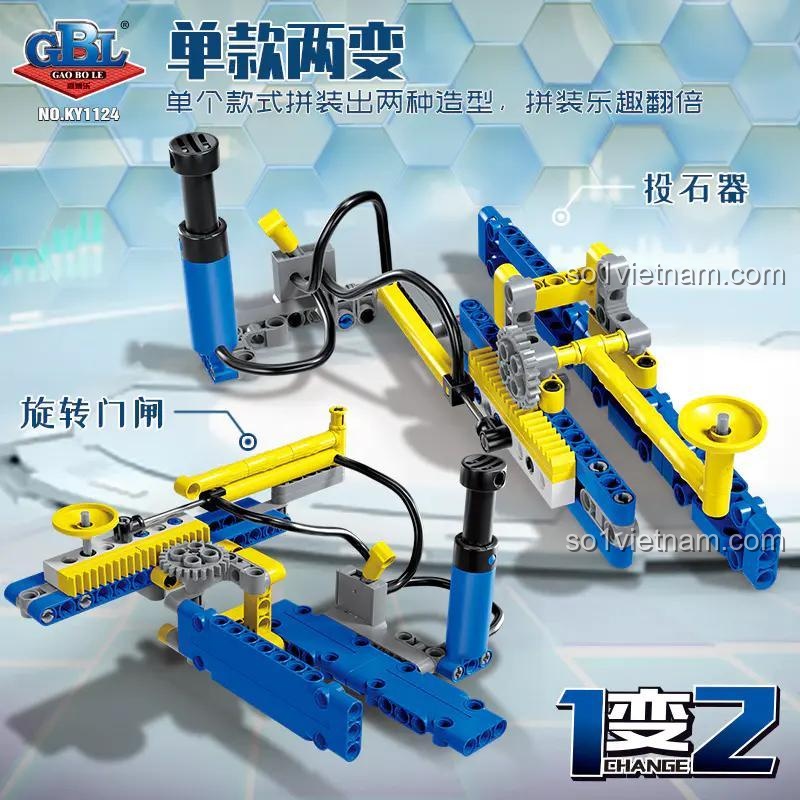 Các mẫu lắp ráp của bộ lắp ghép GBL KY1124 Cánh Tay Robot Công Nghiệp 6in1, đồ chơi lắp ráp Máy Móc Dây Chuyền, Mô Hình Cơ Khí Khí Nén, rèn luyện sáng tạo cho Con trai 6 tuổi, giá rẻ