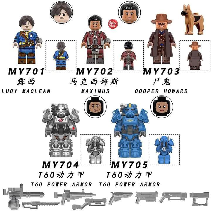 Đồ chơi mô hình Minifigure Fallout Maximus MY702 chất lượng cao, giá tốt cho bé trai 6 tuổi, tương thích LEGO®.
