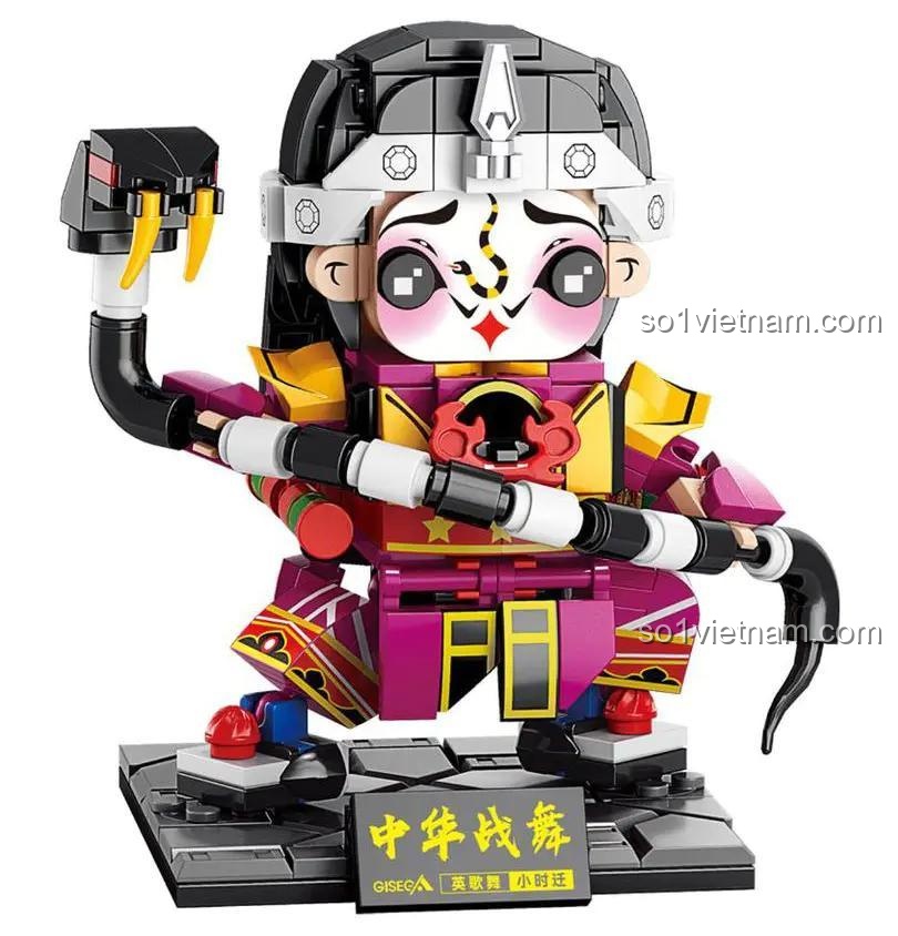 bộ xếp hình Nhân vật Trung Hoa Chiến Vũ GISEGA G8931, đồ chơi lắp ghép cho bé trai 8 tuổi, phát triển tư duy, giá rẻ