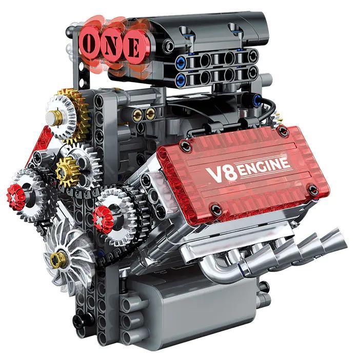 bộ lắp ghép Mô hình Động cơ V8 GISEGA G8909 giá rẻ, đồ chơi mô hình Động cơ V8 kỹ thuật cho con trai 14 tuổi