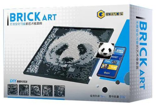 Hộp bộ lắp ghép Tranh Xếp Hình Pixel Art Gobricks GP01 2912 mảnh, đồ chơi lắp ghép sáng tạo cho thanh niên 14 tuổi, giá tốt