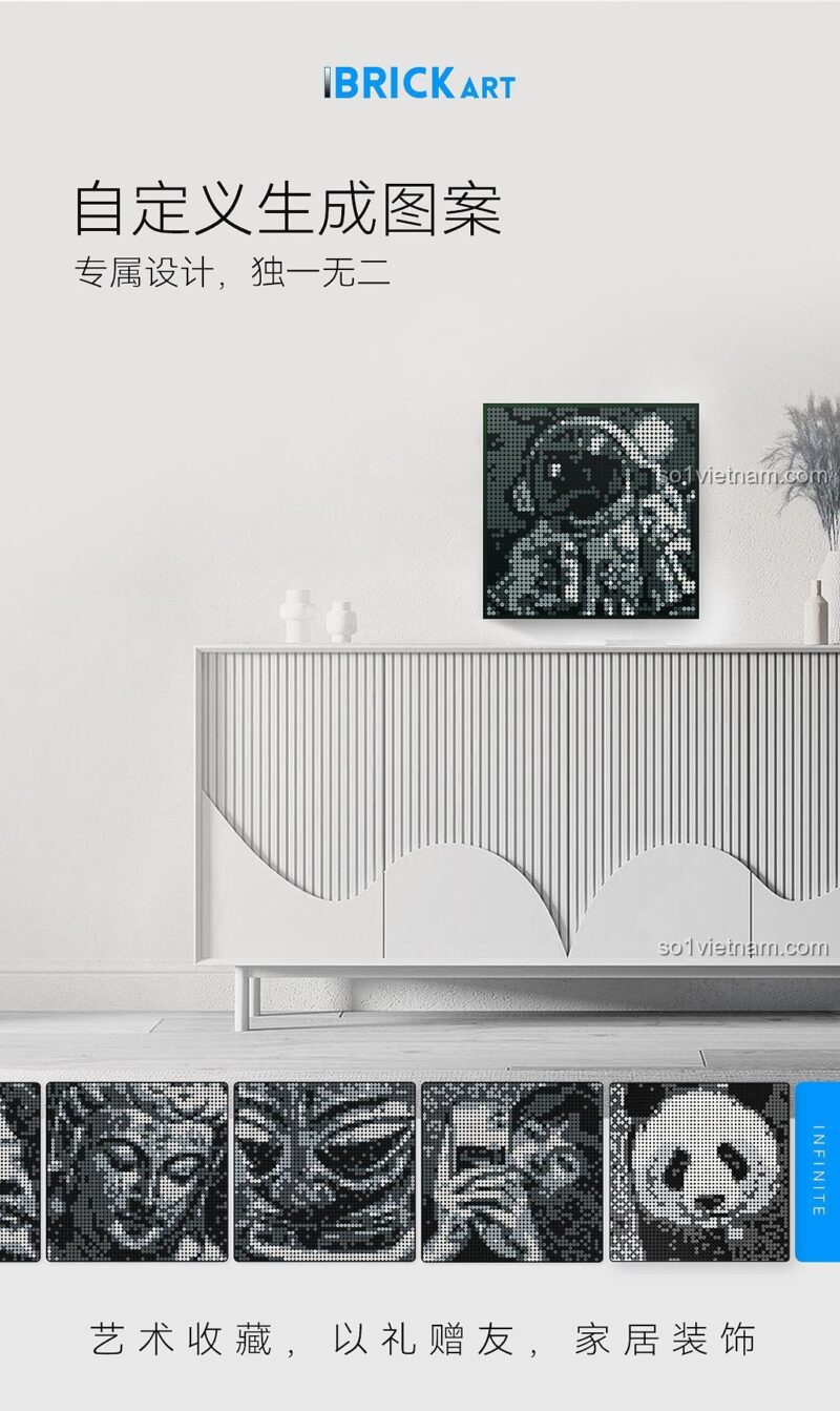 Tranh Mosaic Sáng Tạo Gobricks GP01 với nhiều mẫu lắp được, đồ chơi lắp ghép cho thanh niên 14 tuổi, giá tốt
