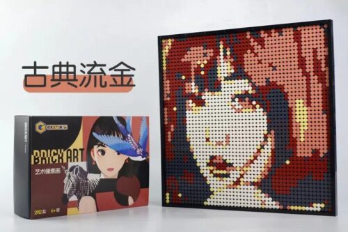 bộ lắp ghép Tranh xếp hình Pixel Art Gobricks GP02, Tranh nghệ thuật Pixel Gobricks, Tranh ghép hình chấm bi giá tốt, đồ chơi sáng tạo cho thanh niên 14 tuổi