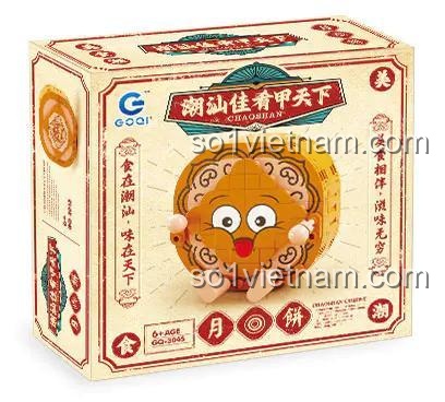 Hộp đồ chơi mô hình Bánh Trung Thu GOQI 3045. Bộ lắp ráp Bánh Trung Thu dễ thương, quà tặng độc đáo cho bé gái dịp Tết Trung Thu.