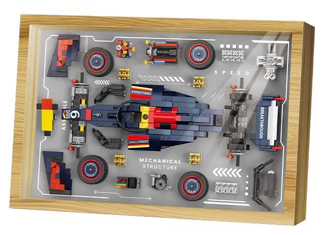 bộ lắp ghép Mô Hình Tranh Xe Đua F1 Tháo Rời GOQI YC-576, mô hình trưng bày độc đáo cho bé trai 6 tuổi, giá tốt