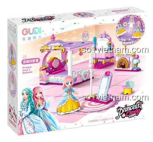 Búp bê và trang phục trong bộ lắp ghép GUDI 30005A