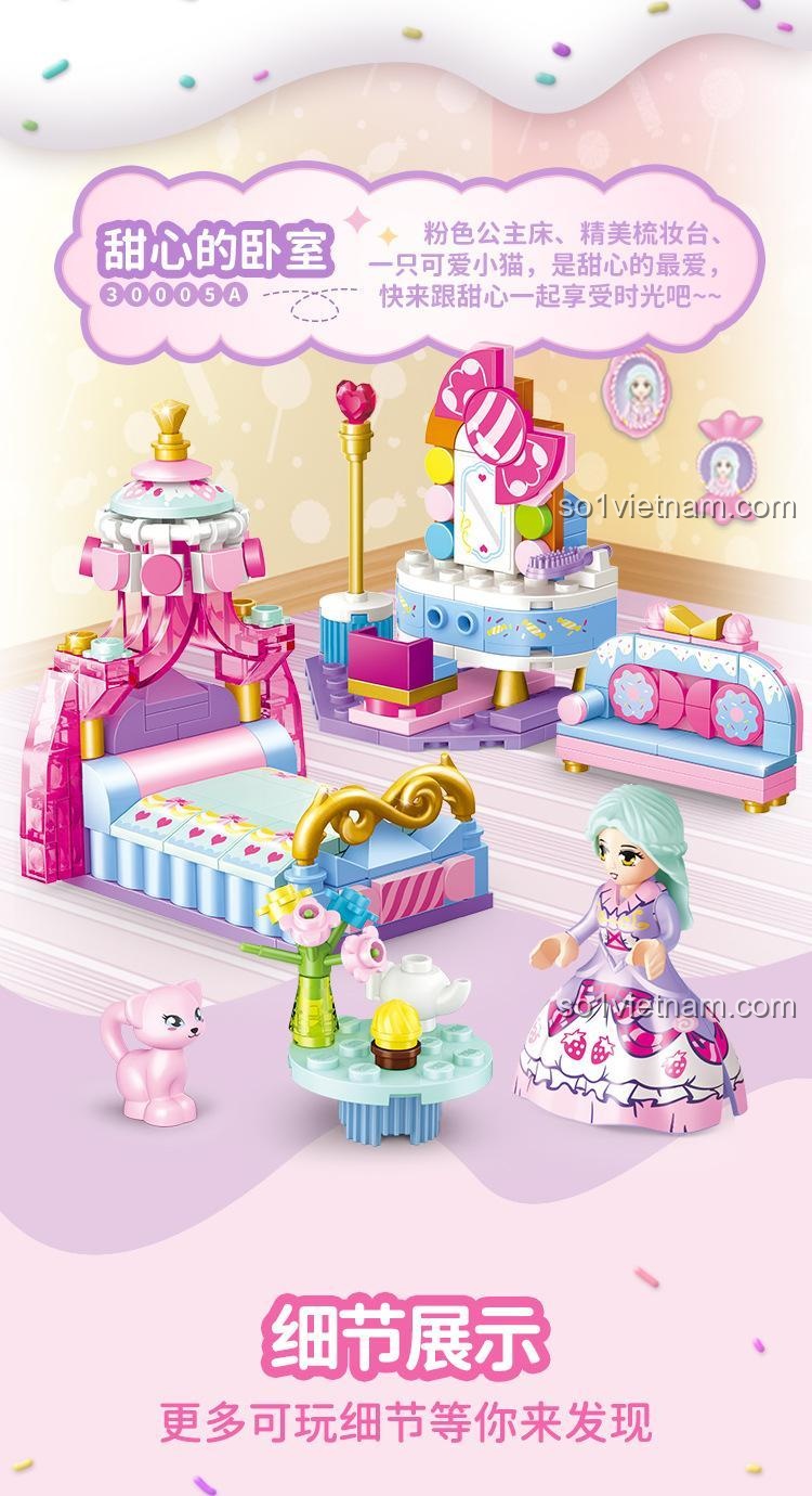 Chi tiết giá vẽ trong bộ lắp ghép GUDI 30005D