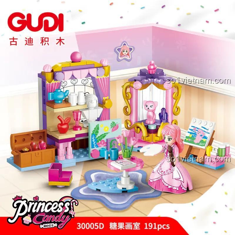 Bộ lắp ghép GUDI 30005D Đường Quả Hoa Phòng Công Chúa