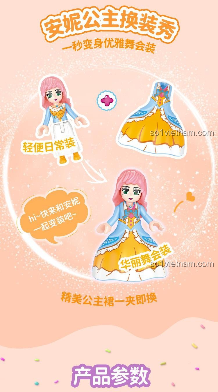 Kích thước mô hình bộ lắp ghép GUDI 30005D