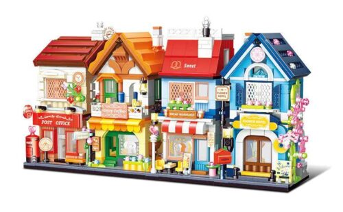 Bộ lắp ghép Phố cảnh quan GUDI 51013, mô hình kiến trúc tinh xảo, phù hợp bé gái 6 tuổi, giá tốt.