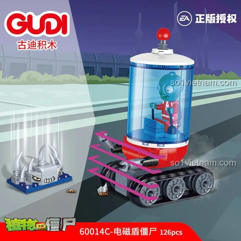 Bộ Lắp Ghép Xe Cộ Plants vs. Zombies 4 Mẫu GUDI 60014 - Xe cộ Plants vs. Zombies