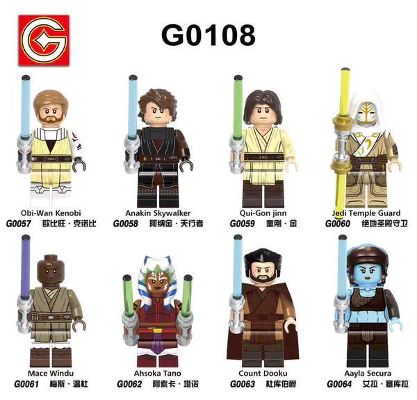 Bộ đồ chơi Minifigures Star Wars GUDI G0108, bộ 8 nhân vật Jedi và Sith, phù hợp bé trai 6 tuổi, giá tốt.