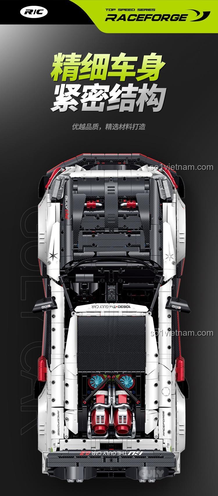 Hệ thống lái liên kết linh hoạt của Mô hình Nissan GT-R 30 GULY. Đồ chơi lắp ráp điều khiển từ xa, mô phỏng lái xe chân thực cho bé trai 8 tuổi.