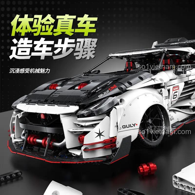 Trải nghiệm lắp ráp chân thực Nissan GT-R hạ gầm 10630 GULY. Đồ chơi lắp ráp giúp bé trai 8 tuổi phát triển kỹ năng giải quyết vấn đề.