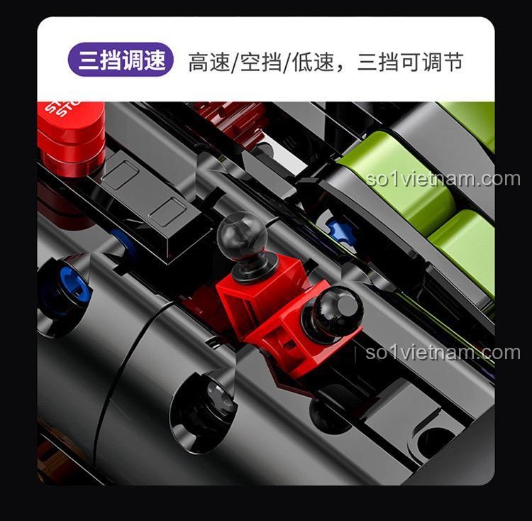 Chức năng nâng hạ gầm xe của bộ lắp ghép Lamborghini Purple Bull Supercar GULY 10635
