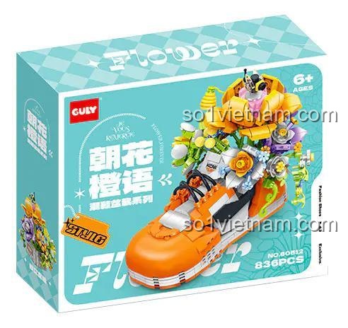 Hộp đồ chơi mô hình Giày Hoa GULY 60512, bộ lắp ghép sáng tạo cho bé gái 6 tuổi, giá tiết kiệm.