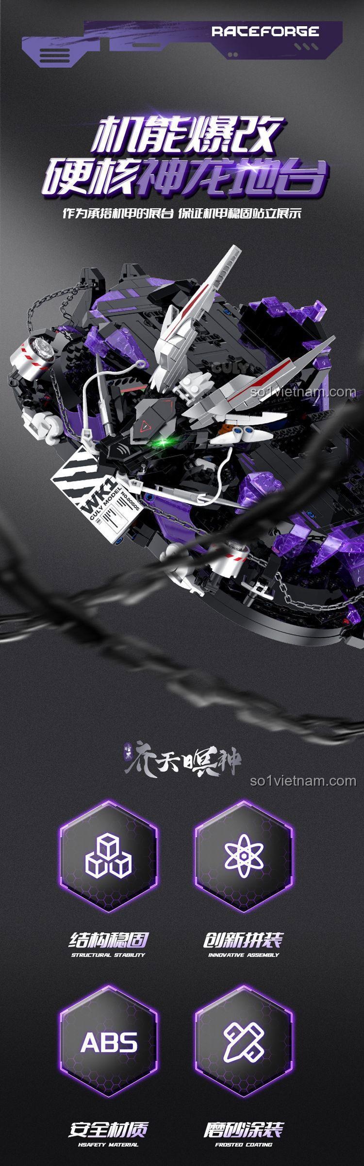 Chi tiết chất liệu ABS cao cấp và lớp phủ mờ của bộ đồ chơi GULY 80505, đảm bảo độ bền và an toàn cho bé.