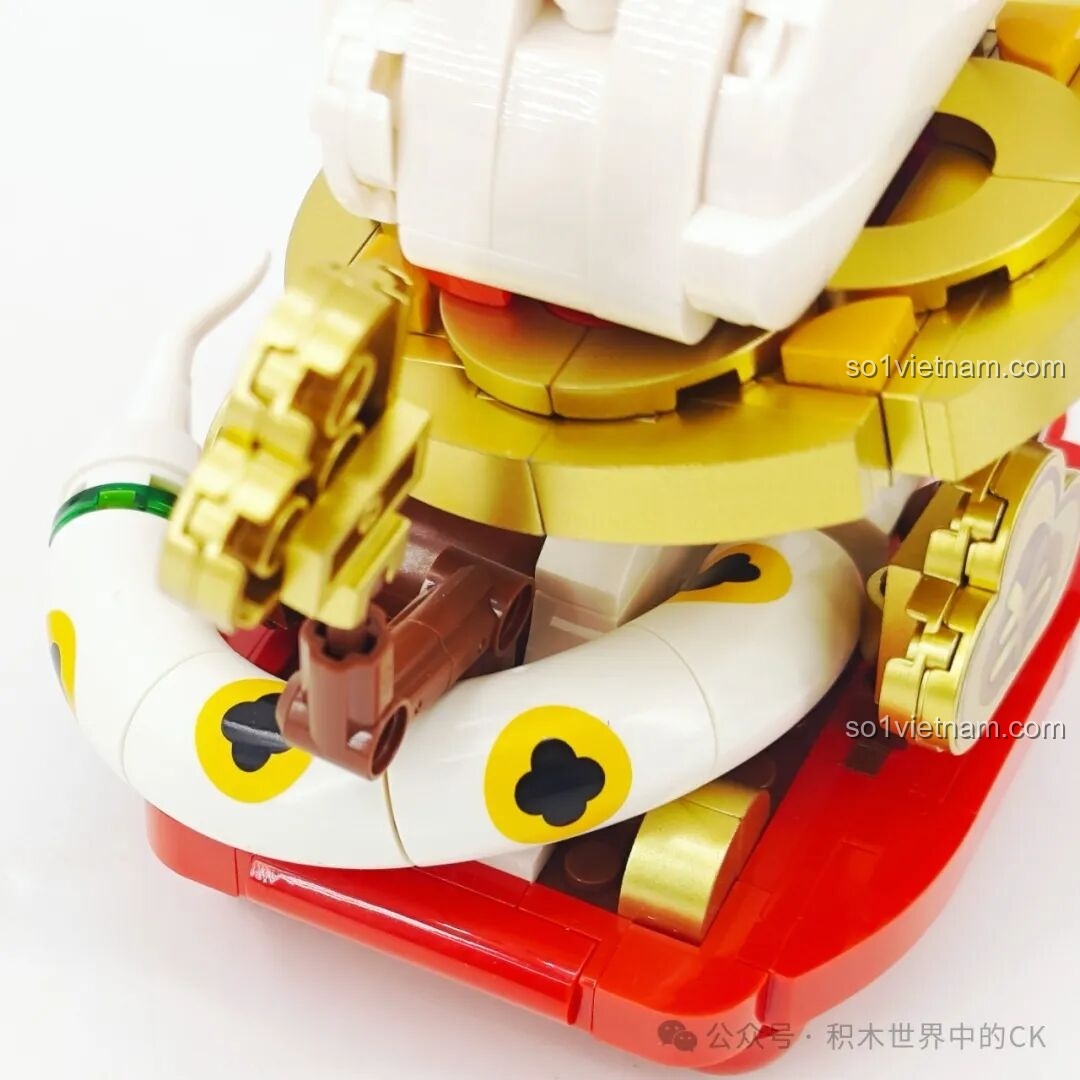 Hai mô hình Zoin GK303 Bẫy Tiền Rồng và GK304 Mèo Chiêu Tài - Góc nhìn 3