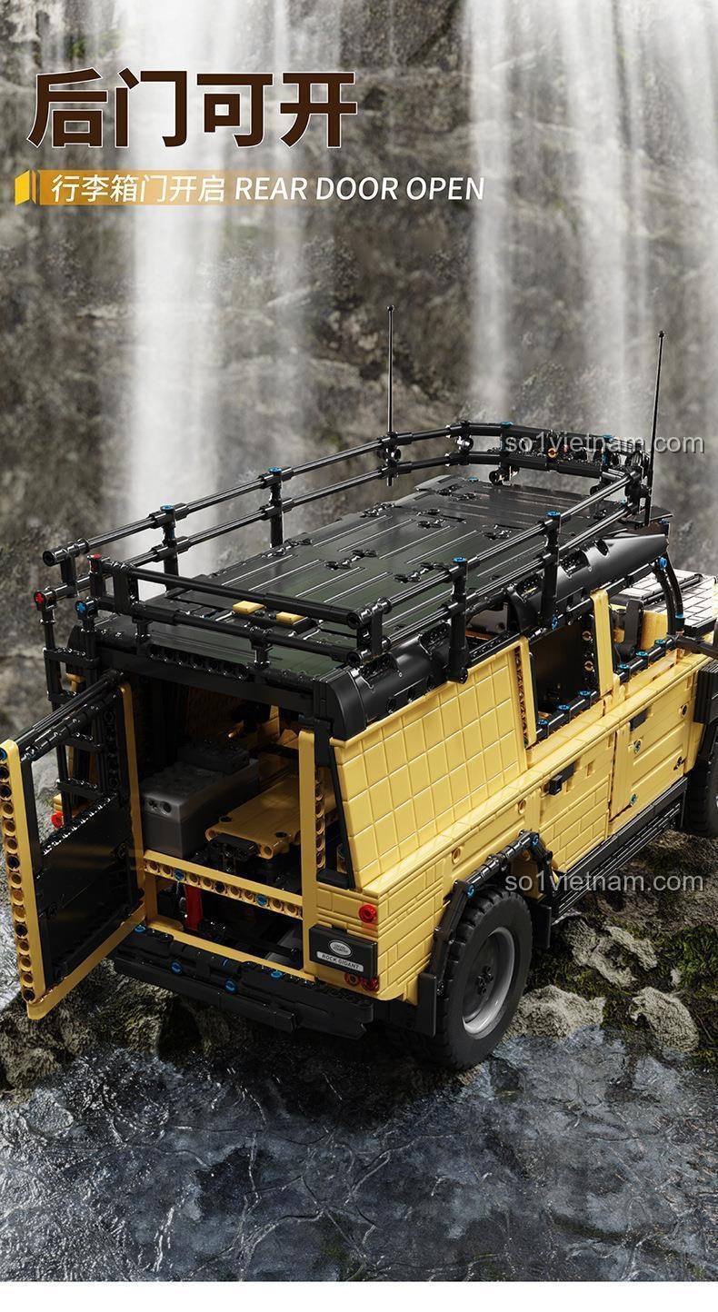 Bộ nâng cấp động cơ và điều khiển từ xa (bán riêng) cho bộ lắp ráp Xe SUV Land Rover Defender Happy Build, giúp xe di chuyển linh hoạt.