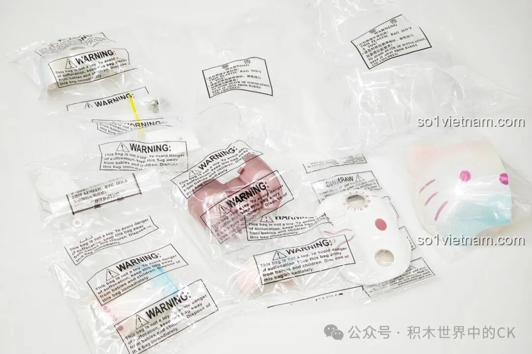 Quá trình lắp ráp mô hình Hello Kitty Bạc Kim Đại Thể TOP TOY - phần thân